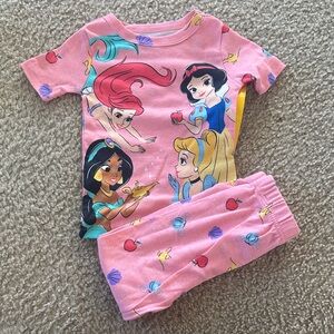 NWT Disney Princess Pink Pajama Set size 3T